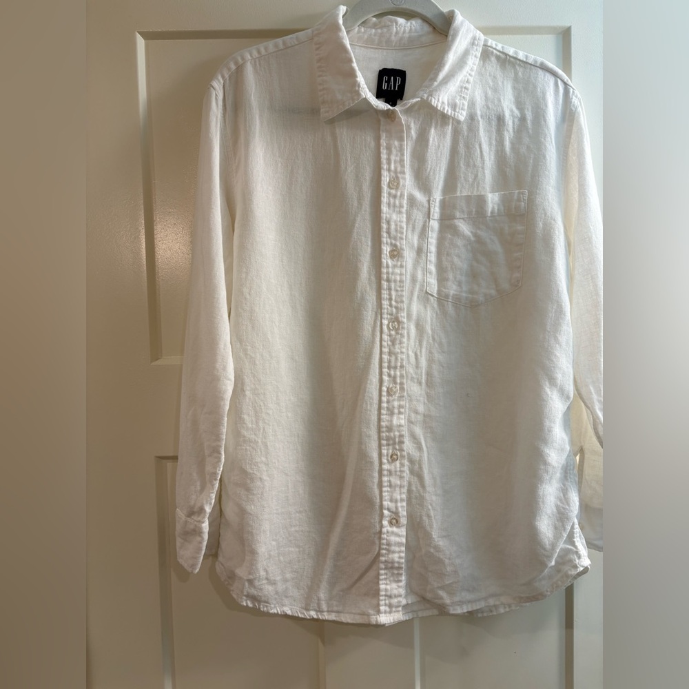 GAP Women’s White Linen Shirt